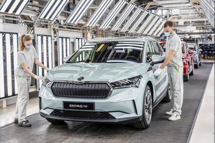 ŠKODA ENYAQ iV production